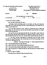 Đề thi học kỳ II môn Ngữ văn Lớp 11 - Đề 4 - Năm học 2016-2017